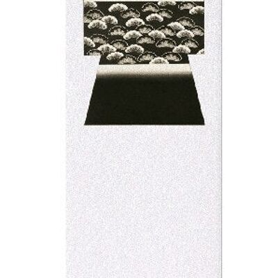 KIMONO OF PINE TREES ON BLACK 1899  Japanese Bookmark