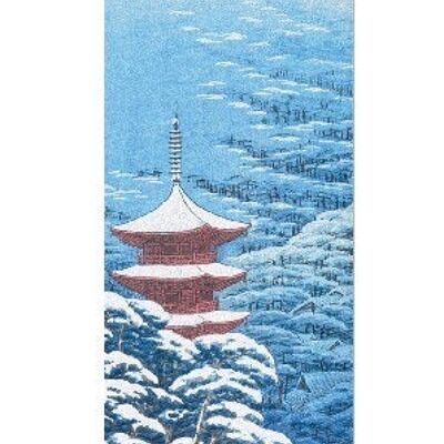 AFTER A SNOWFALL YASAKA SHRINE Japanese Bookmark