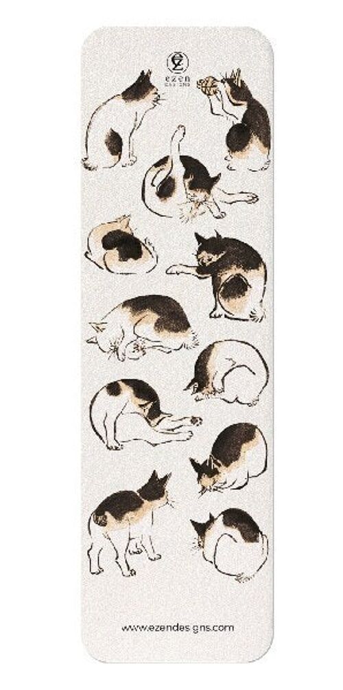 CATS C.1890  BLACK Japanese Bookmark