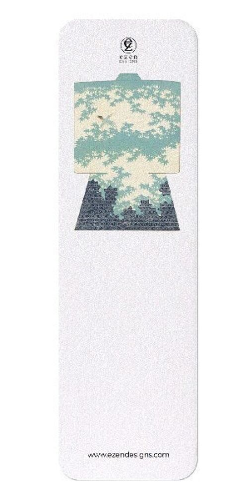 KIMONO OF MAPLE LEAVES 1899  Japanese Bookmark