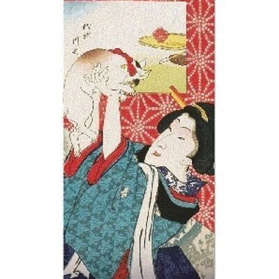 GEISHA OF YANAGIBASHI 1870  Japanese Bookmark