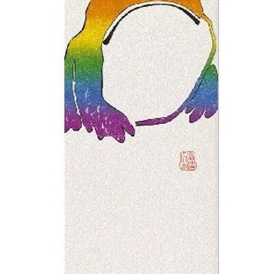 RAINBOW FROG Japanese Bookmark