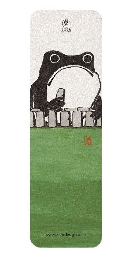 STONEHENGE EZEN FROG Japanese Bookmark