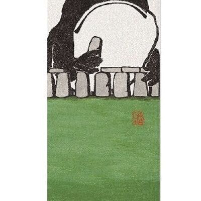 STONEHENGE EZEN FROG Japanese Bookmark