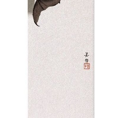 BAT IN FULL MOON C.1910  Japanese Bookmark