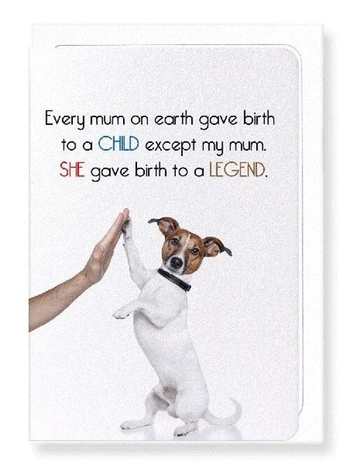 BIRTH OF A LEGEND Greeting Card