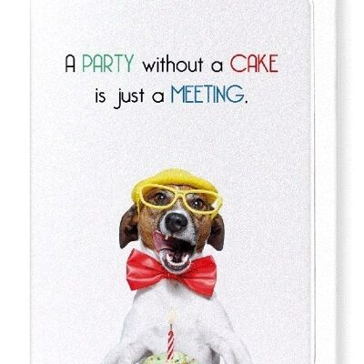 PARTY AND CAKE Greeting Card