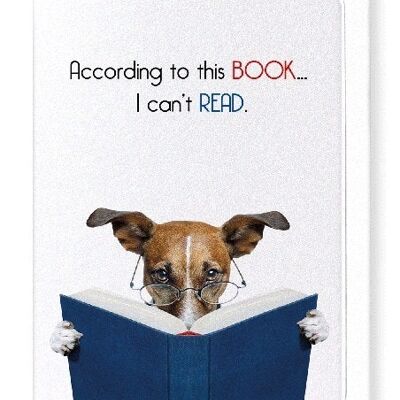 BOOK READING Greeting Card