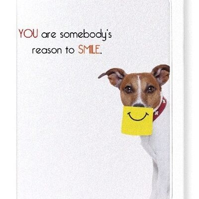 SOMEBODY'S REASON TO SMILE Greeting Card