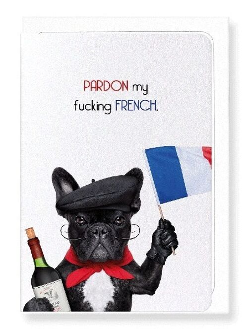 PARDON MY FRENCH Greeting Card