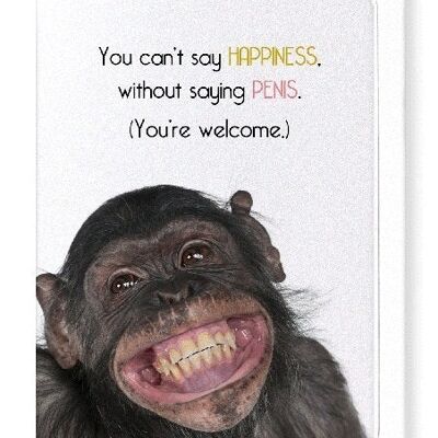 HAPPY PENIS Greeting Card