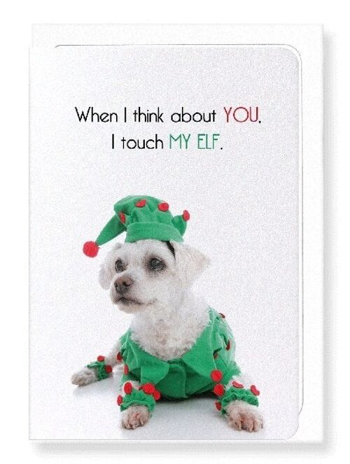 TOUCH MY ELF  Greeting Card