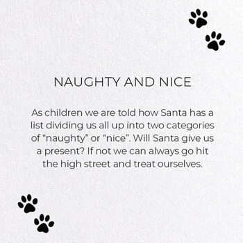 Naughty and Nice Carte de vœux 3