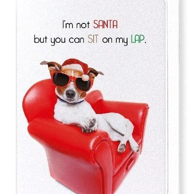 SIT ON MY LAP Greeting Card