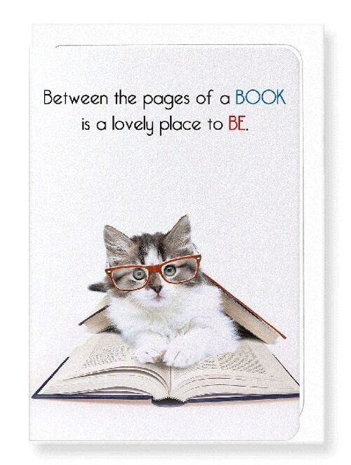 BETWEEN THE PAGES Greeting Card