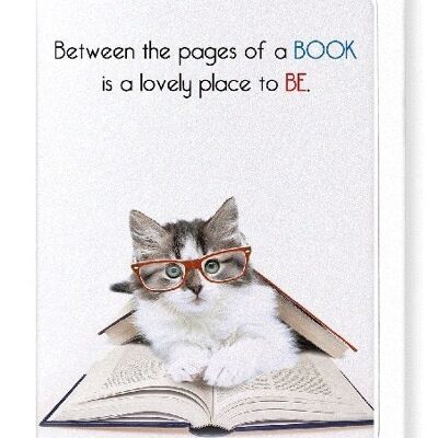 BETWEEN THE PAGES Greeting Card