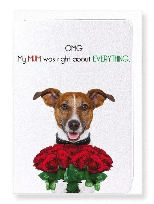 MUM ALWAYS RIGHT Greeting Card