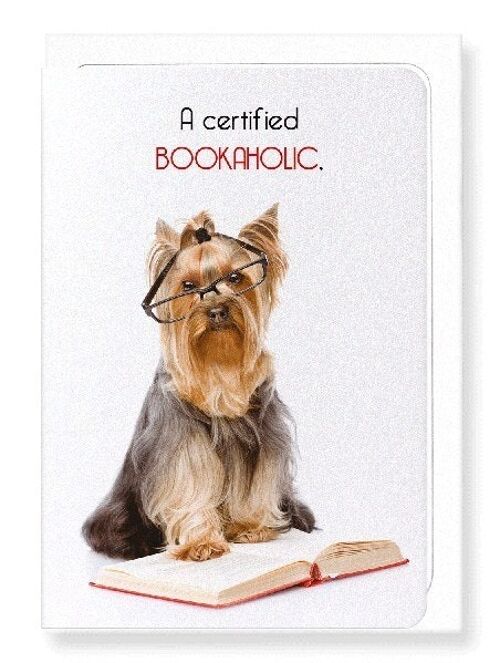 CERTIFIED BOOKAHOLIC Greeting Card