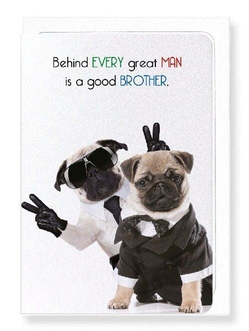 BROTHER MAKES A MAN GREAT Greeting Card