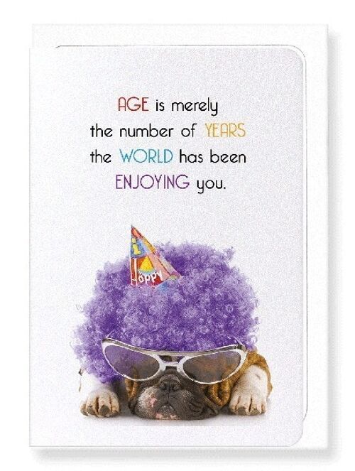 AGE IS MERELY A NUMBER Greeting Card