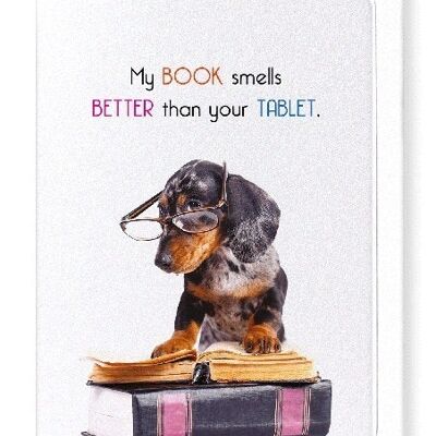 BOOKS SMELL BETTER Greeting Card