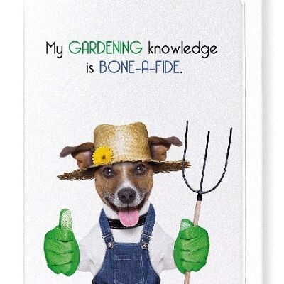 BONE-A-FIDE KNOWLEDGE Greeting Card