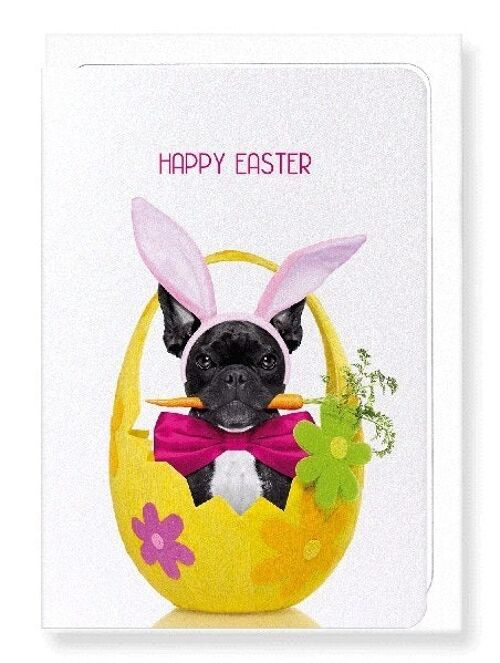 EASTER FRENCHIE BUNNY Greeting Card