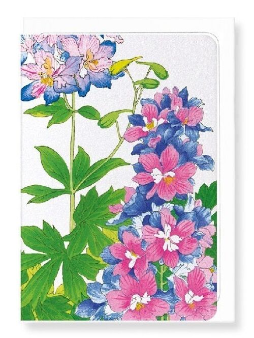 DELPHINIUM FLOWERS Greeting Card