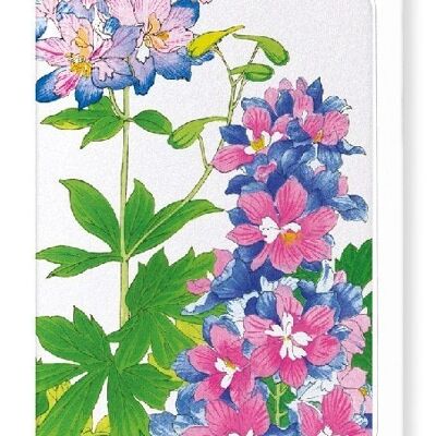 DELPHINIUM FLOWERS Greeting Card