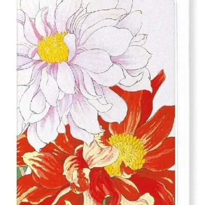 DAHLIA FLOWERS Greeting Card