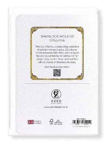 SHERLOCK HOLMES COLLAGE Carte de vœux 2