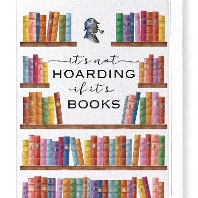 SHERLOCK HOLMES HOARDING BOOK Greeting Card