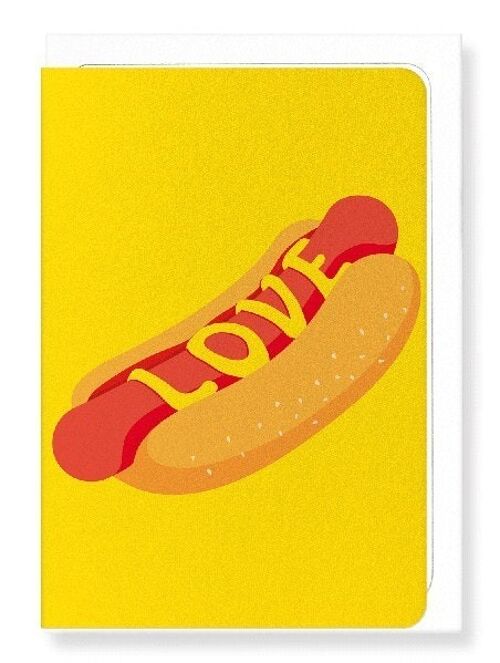HOT DOG OF LOVE Greeting Card
