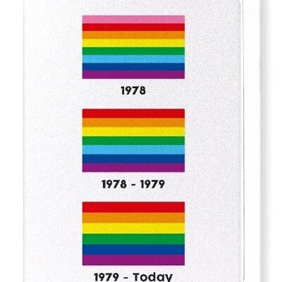 HISTORY OF RAINBOW PRIDE FLAG Greeting Card