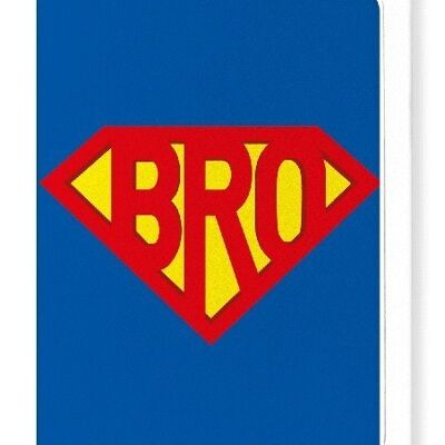 SUPER BRO Greeting Card