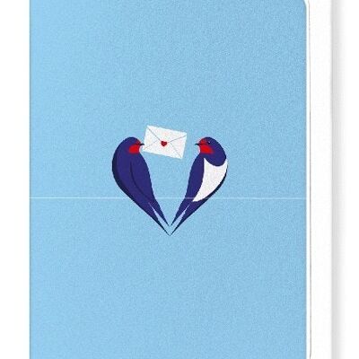 SPARROW MESSAGE Greeting Card