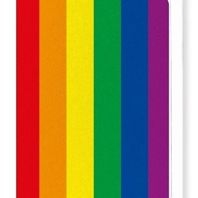 BANDERA DEL ORGULLO DEL ARCO IRIS LGBT Tarjetas de felicitación