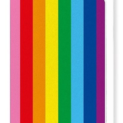 ORIGINAL 8 FARBE LGBT PRIDE FLAG Grußkarte