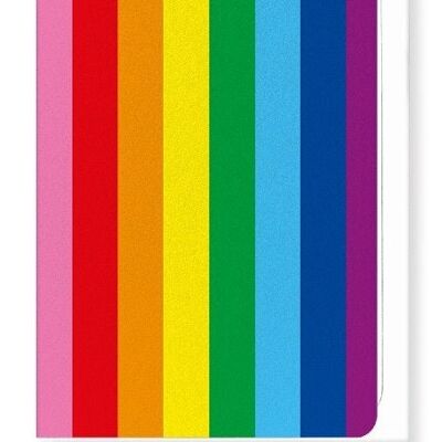ORIGINAL 8 COLOUR LGBT PRIDE FLAG Greeting Card