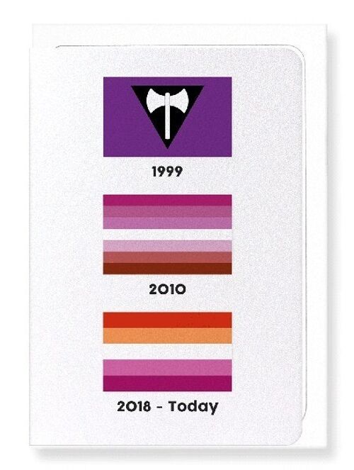 LESBIAN PRIDE FLAG Greeting Card