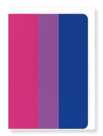 DRAPEAU DE FIERTÉ BISEXUELLE Carte de vœux 1