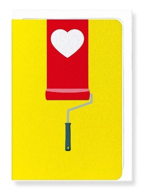 PAINT ROLLER HEART Greeting Card