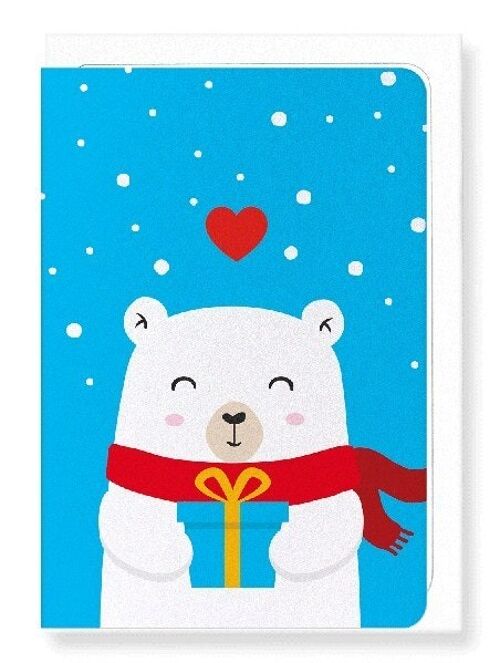 SMILING POLAR BEAR Greeting Card