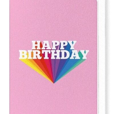 HAPPY BIRTHDAY IN PINK Greeting Card