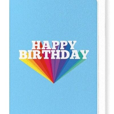 HAPPY BIRTHDAY IN BLUE Greeting Card