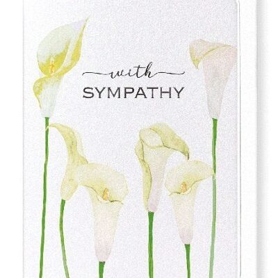 CALLA LILY DE SYMPATHIE Carte de vœux