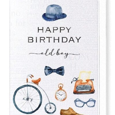 BIRTHDAY OLD BOY Greeting Card