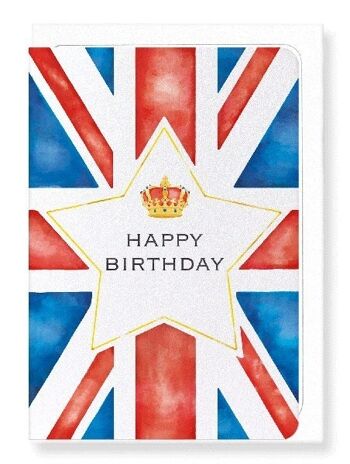 ANNIVERSAIRE UNION JACK Carte de vœux 2