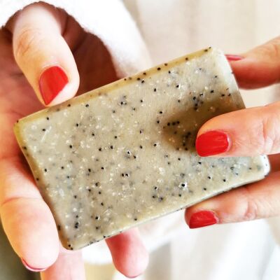 Mint and Poppy Exfoliating Soap