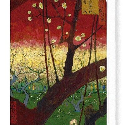 JAPONAISERIE FLOWERING PLUM PAR VAN GOGH Carte de vœux